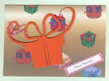 Christmas Gift Backing Paper by Christine Dixon