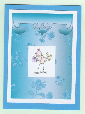 Gilded Brocade Background (aqua) by Christine Dixon