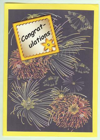 Fireworks on Black by Christine Dixon