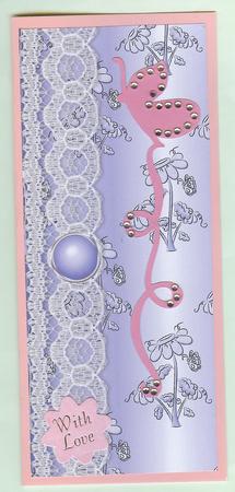 Daisy Splash 'n Lace in Blue by Christine Dixon