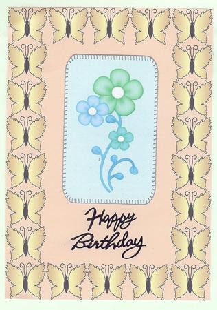 Butterfly Border 4 by Christine Dixon