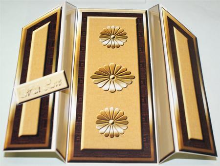 Brown & Gold Theatre Fold by Christine Dixon
