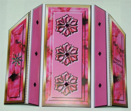 Floral Theatre Fold 3 by Christine Dixon
