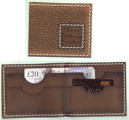 Leather Look Birthday Wallet Card Kit Featured Gallery Photo