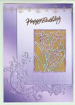Gilded Beauty Layered Background (purple) by Christine Dixon
