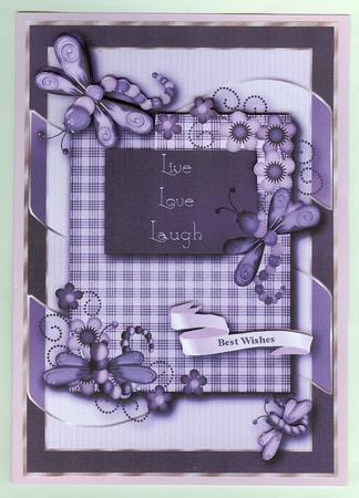 Dragonfly Delight Card Topper 2 by Christine Dixon
