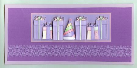 Presents Large Decoupage by Christine Dixon
