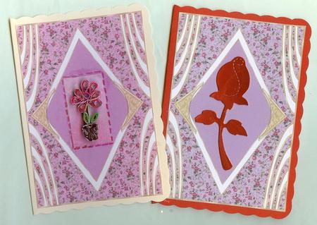 Blank Floral Design Card Fronts by Christine Dixon