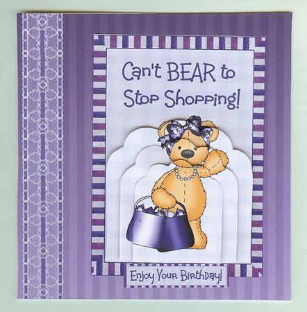 Can't Bear to Stop Shopping! - Birthday with Bottom Stacker by Christine Dixon