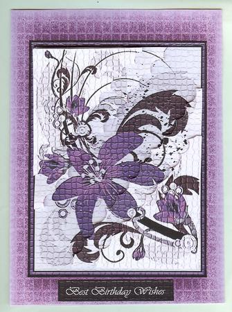 Purple Mist Backing Paper by Christine Dixon