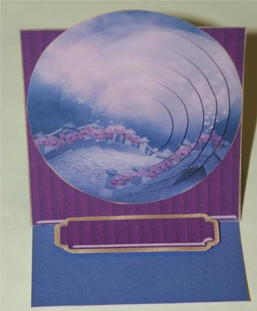 Dreams in the Mist Round Pyramid Easel Card by Christine Dixon