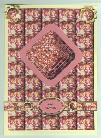 Red & Yellow Flower Pyramid Topper by Christine Dixon