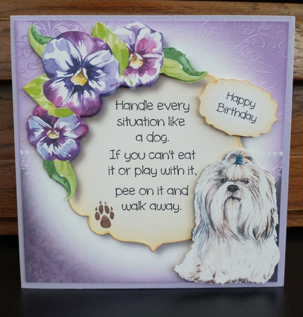 Handle Every Situation Like A Dog - Shih Tzu by Cindie Deasey