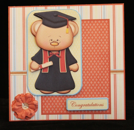 Girl Bear Graduation by Cindie Deasey