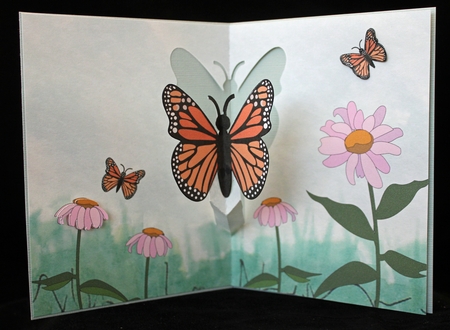 Monarch Butterfly Pop Up Card by Cindie Deasey