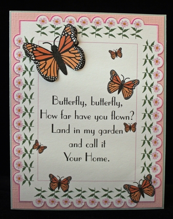 Monarch Butterfly Pop Up Card by Cindie Deasey
