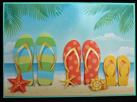 Beach Seaside Fun & Flipflops by Cindie Deasey