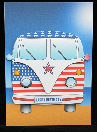 USA CAMPER VAN  by Cindie Deasey