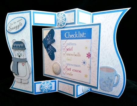 Tri Shutter Card K Cutting File Card Blank Template by Cindie Deasey