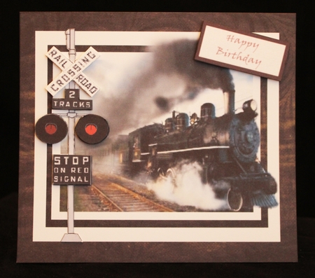 Roaring Down The Tracks Step By Step 8x7 by Cindie Deasey