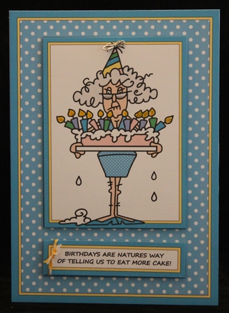 Stella - Birthdays Are Natures Way (Blue/Yellow) by Cindie Deasey