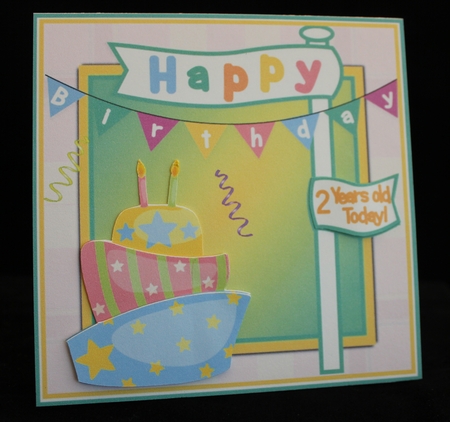 Birthday Cakes 6x6 Card Front Bumper Kit by Cindie Deasey