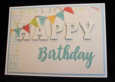 3d Eclipse Card  - Happy Birthday  by Cindie Deasey