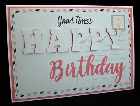 3d Eclipse Card  - Happy Birthday  by Cindie Deasey