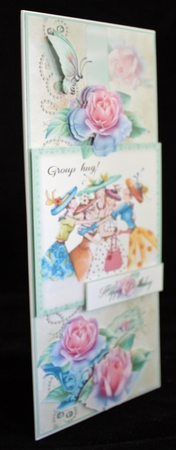 Large DL Humorous Card Front - Group Hug by Cindie Deasey