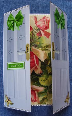 Pink Roses, Especially for U, Gatefold by Cindy Thompson
