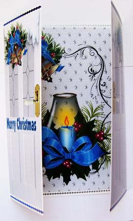 Lovely Blue Candle, Gatefold by Cindy Thompson