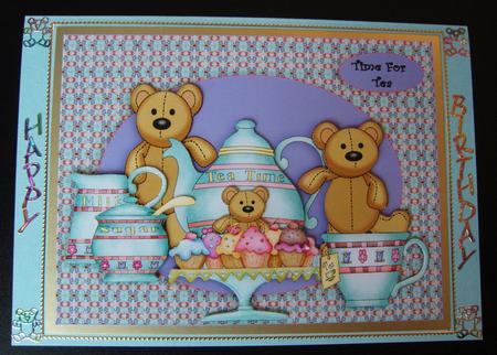 Teddies Tea Party by Cindy Thompson