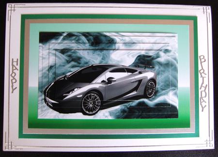 Lamborghini on Smoke Background Pyramid by Cindy Thompson