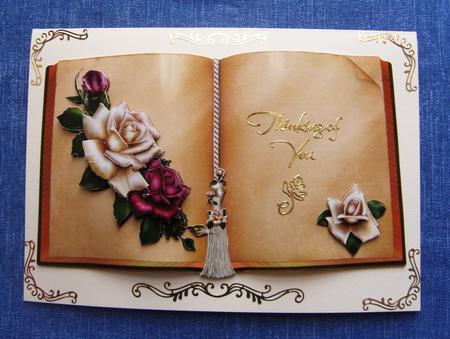 Cream and Purple Rose Book by Cindy Thompson