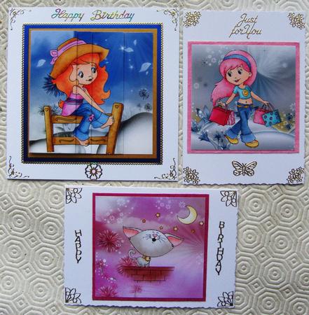 Rose & Swirls Various Occasions Dl Card 3 by Cindy Thompson