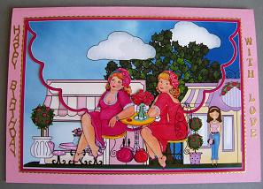 Let's Do Lunch Envelope Card by Cindy Thompson