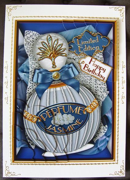 Jasmine Perfume Birthday 7x5in Scalloped Duo Corner Stacker by Cindy Thompson