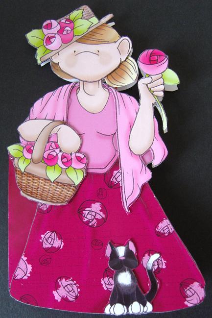 Flower Seller Doodles Quick Card by Cindy Thompson