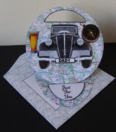 Vintage Oval Easel Cut Out by Cindy Thompson