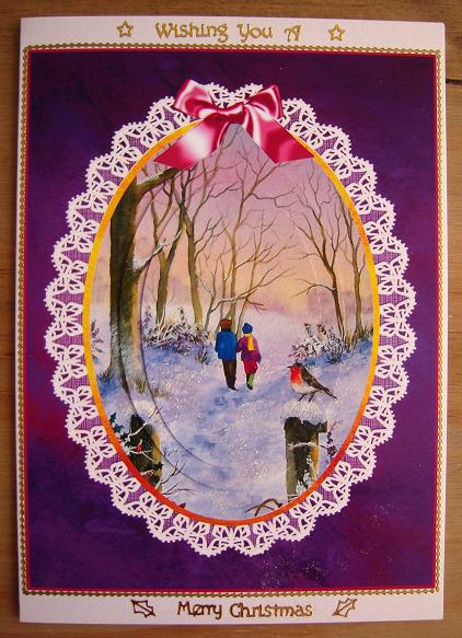 A Winter Walk. Step by Step Decoupage by Cindy Thompson