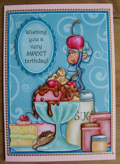 Sweet Surprise - Decoupage Card by Cindy Thompson