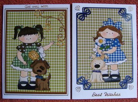 Birthday Girls Card Fronts by Cindy Thompson