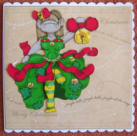 Jingle Bells Doodles Large Image by Cindy Thompson