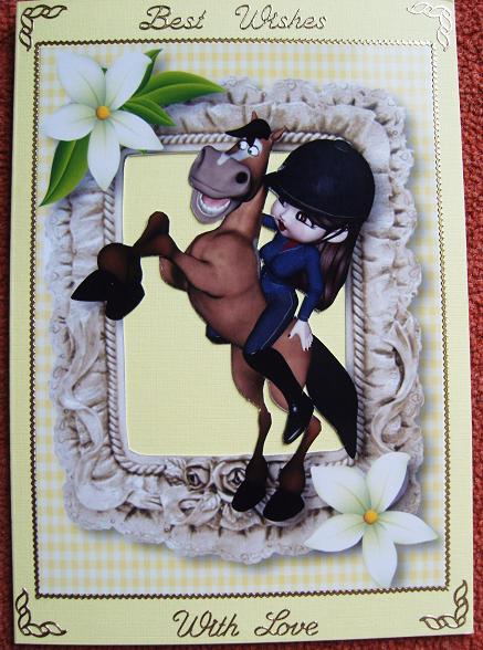 My Best Friend in Frilly Frame, A4 by Cindy Thompson