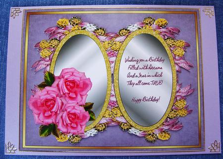 The Rose Mirror - A5 Card Front Sheet 1 by Cindy Thompson