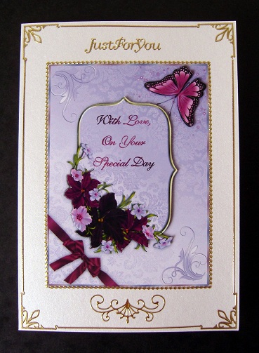Butterfly Bliss Card Front with Step by Step by Cindy Thompson