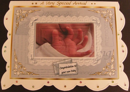 Baby Sleeping in a Lace Frame- Great Grand Parents Py by Cindy Thompson