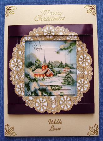 Silent Night Edge Stacker Nativity Pyramid by Cindy Thompson