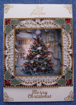 How My Tree Looks Duo Corner Wavy Sq Stacker by Cindy Thompson