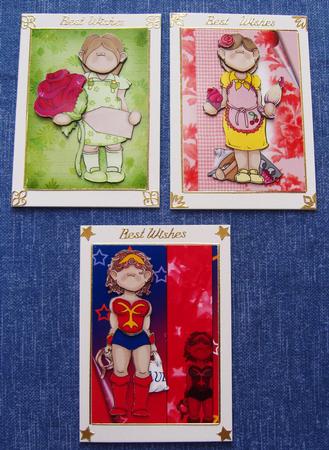 Girly Doodles Atc's by Cindy Thompson